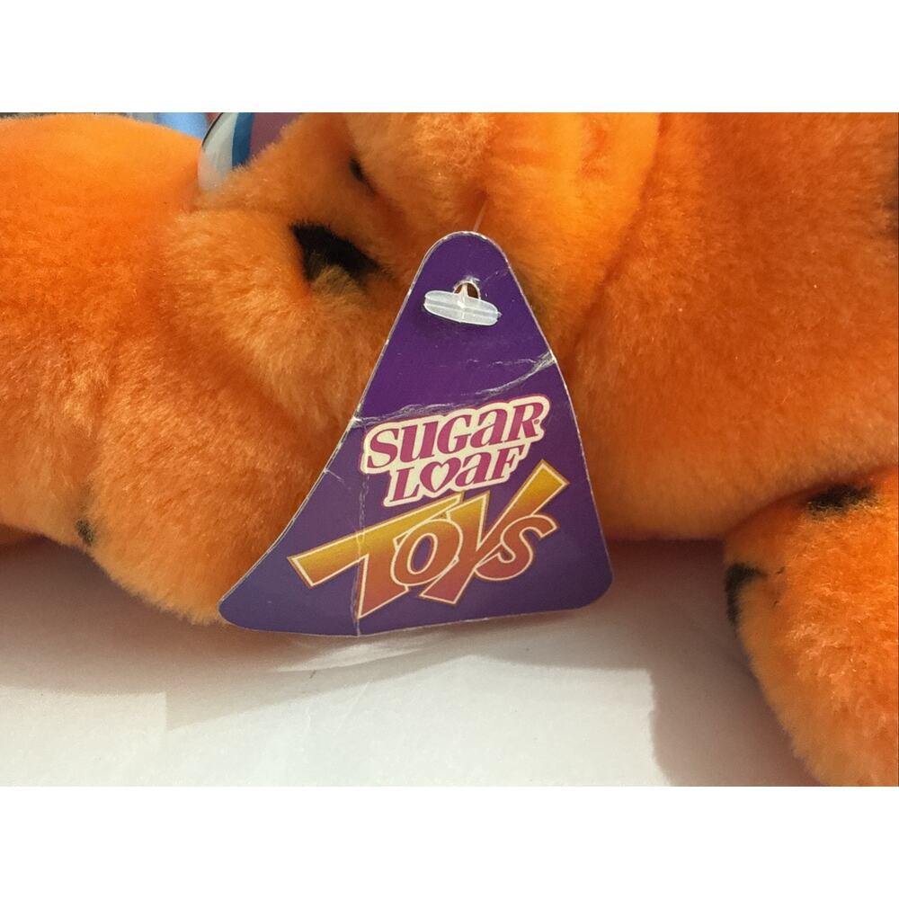 Vtg Suagar Loaf Orange Alligator Plush 21” Long Plastic 3D Eyes W/tags - Picture 5 of 12